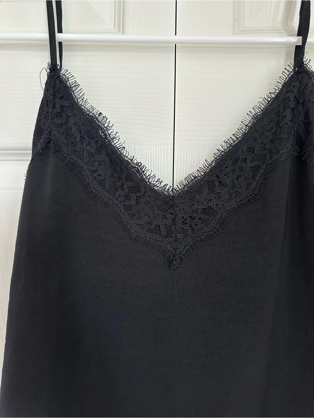 BP Black Lace Trim Cami Top Size S